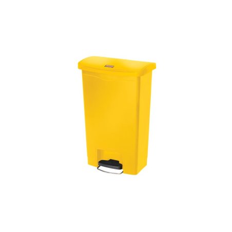 Rubbermaid Collecteur à pédale Slim Jim, 50 litres, jaune