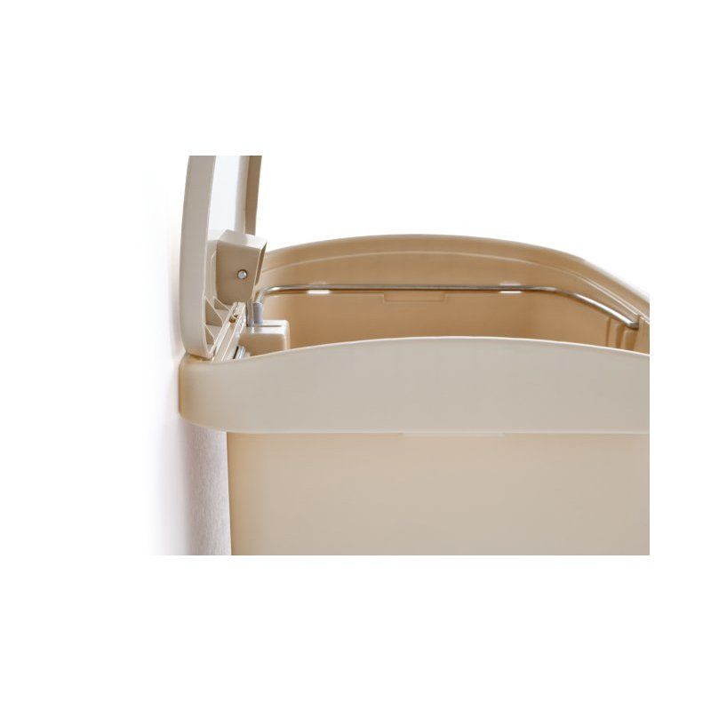 Rubbermaid Collecteur à pédale Slim Jim, 90 litres, blanc