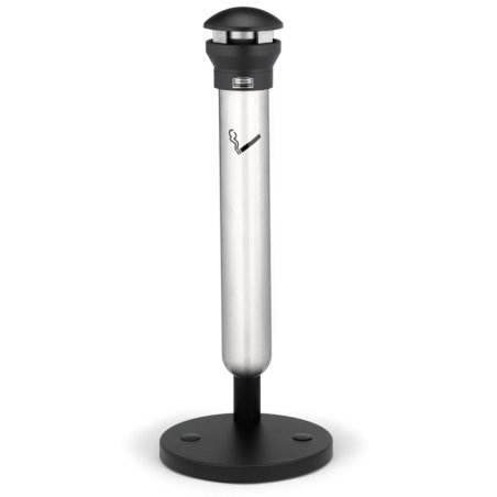 Rubbermaid Cendrier sur base Infinity, rond, argent / noir