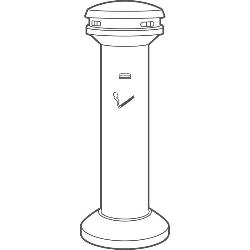 Rubbermaid Infinity 9W34 25,4 L Noir