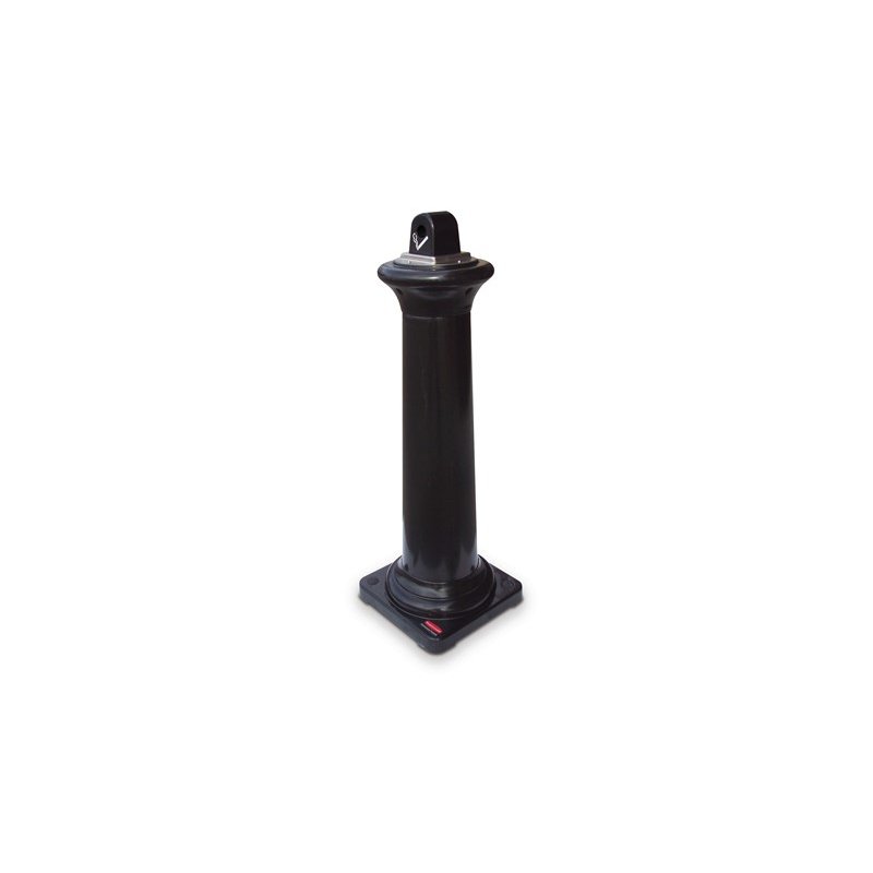 Rubbermaid TUSCAN RECEPTACLE BLACK