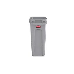 Rubbermaid Collecteur de déchets Slim Jim avec conduits,gris