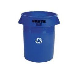 Rubbermaid Collecteur BRUTE 75,7 litres, en PP, bleu