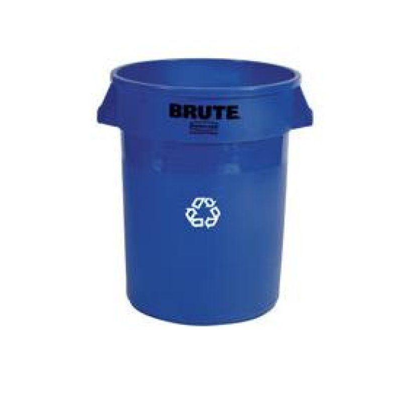 Rubbermaid Collecteur BRUTE 75,7 litres, en PP, bleu