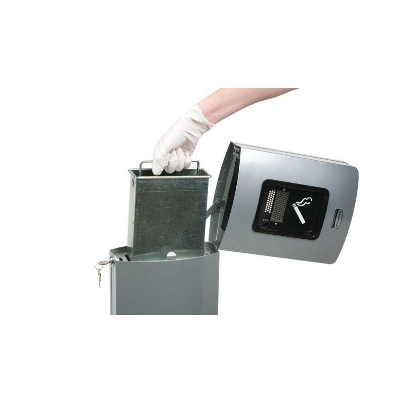 Rubbermaid FGR93400BK receptacle à cigarrettes Noir