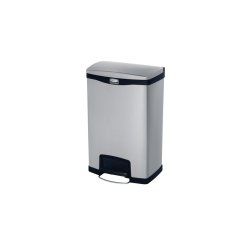 Rubbermaid Collecteur à pédale Slim Jim, en métal, 50 litres