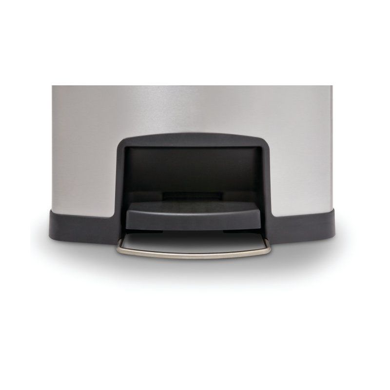 Rubbermaid 1901992 poubelle 49 L Rectangulaire Métal, Plastique Noir, Gris