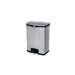 Rubbermaid Collecteur à pédale Slim Jim, en métal, 90 litres