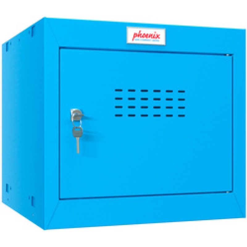 phoenix Casier cubique CL0344, serrure à clé, bleu
