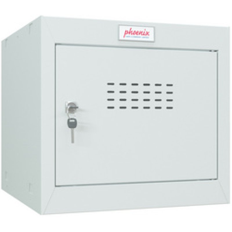 phoenix Casier cubique CL0344, serrure à clé, gris clair