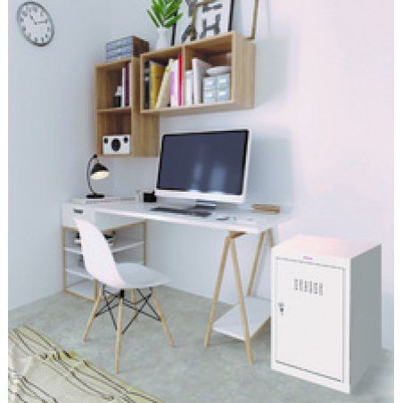 phoenix Casier cubique CL0644, serrure à clé, anthracite