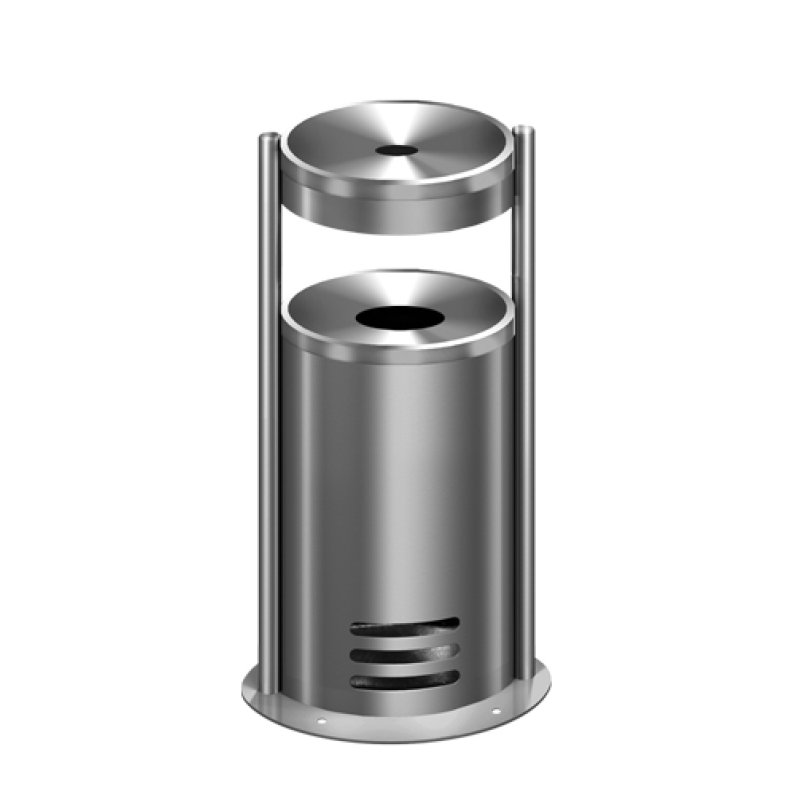 Kerkmann 6291 ashtray Round Stainless steel