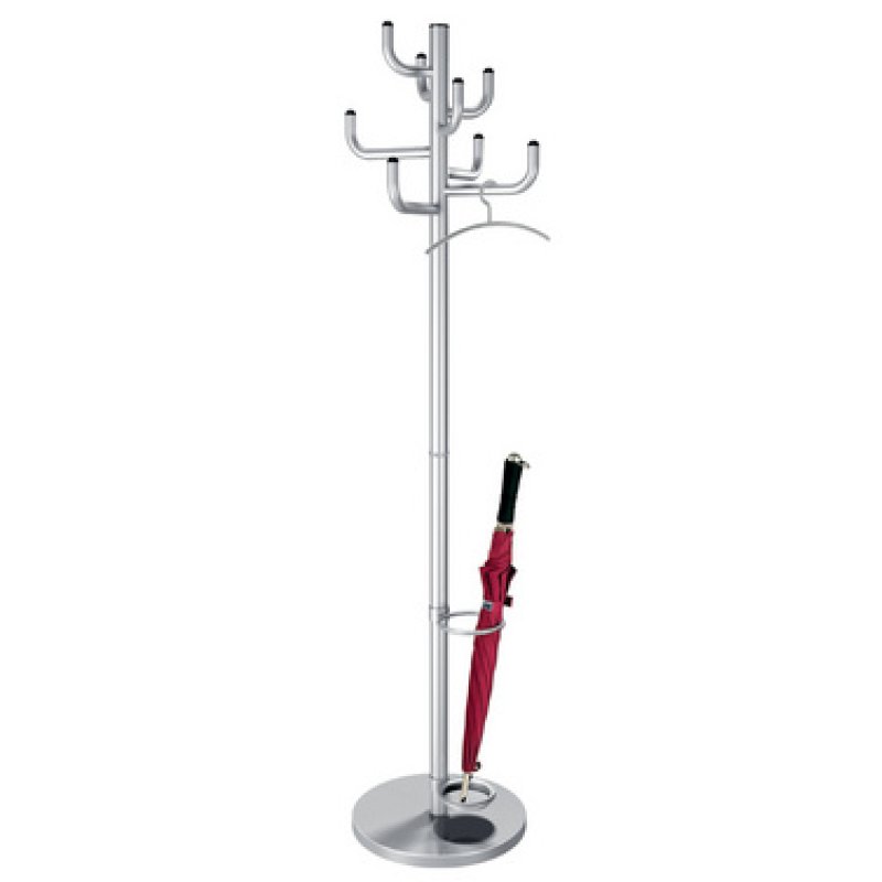 kerkmann Portemanteau sur pied Sierra, 8 crochets, gris