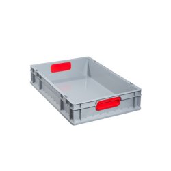 allit Bac de rangement ProfiPlus EuroBox 632, gris/rouge
