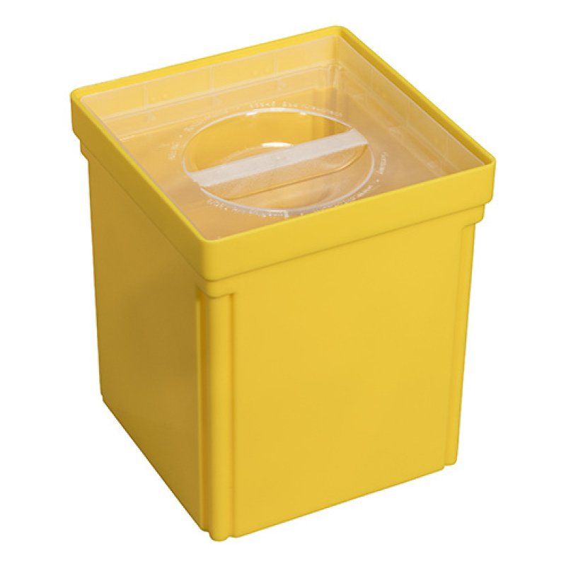 Allit 456341 Boîte de rangement Panier de rangement Carré Polypropylène (PP) Jaune