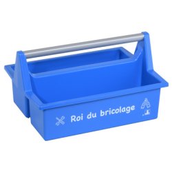 allit Caisse de transport McPlus Carry "Roi bricolage", bleu