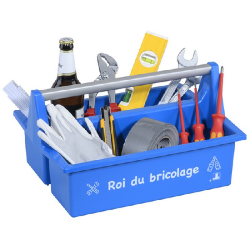 allit Caisse de transport McPlus Carry "Roi bricolage", bleu