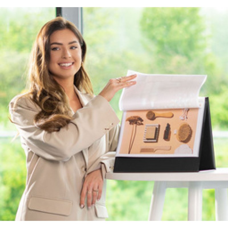 rillstab Chevalet de table, A4 paysage, noir