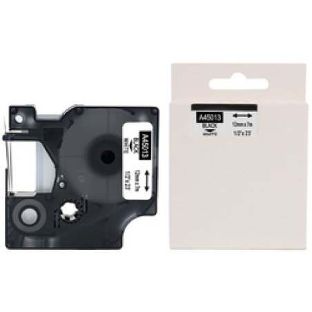 rillstab Cassette à ruban, noir/blanc, 12 mm x 7 m