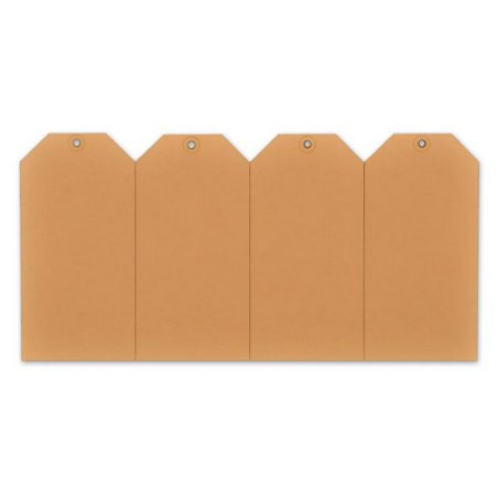 rillprint Étiquette à suspendre, 55 x 110 mm, marron kraft