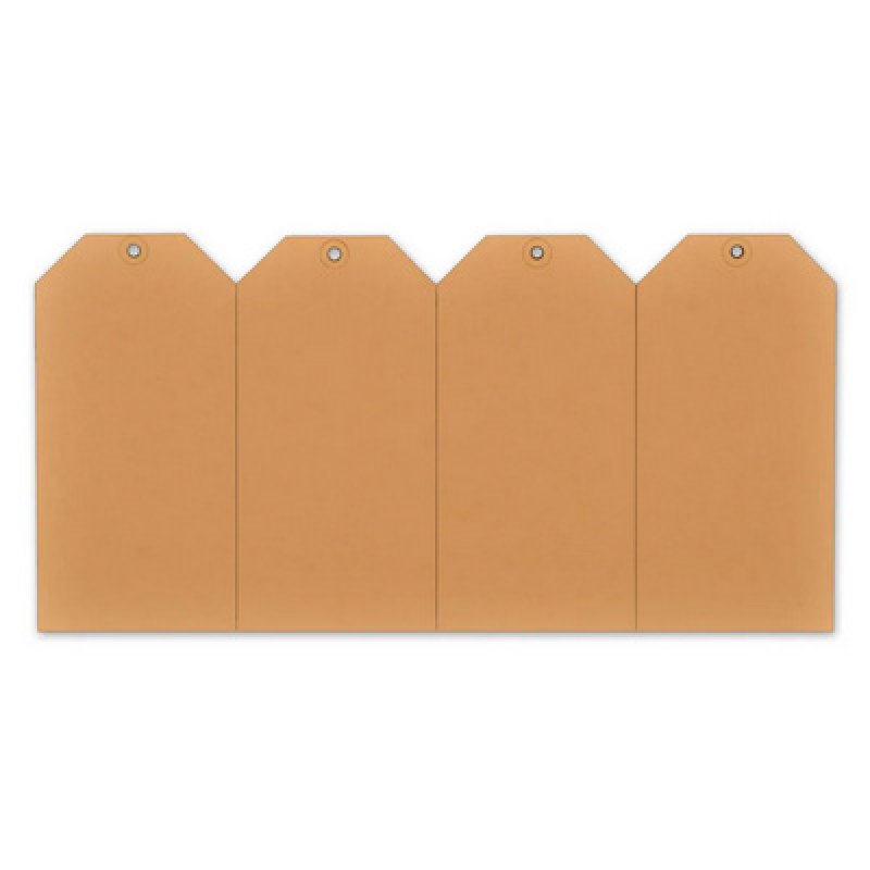 rillprint Étiquette à suspendre, 60 x 120 mm, marron kraft