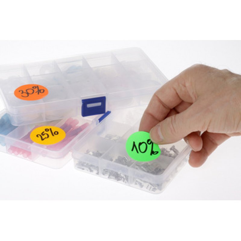 rillprint Pastille de couleur, diamètre: 25 mm, vert fluo