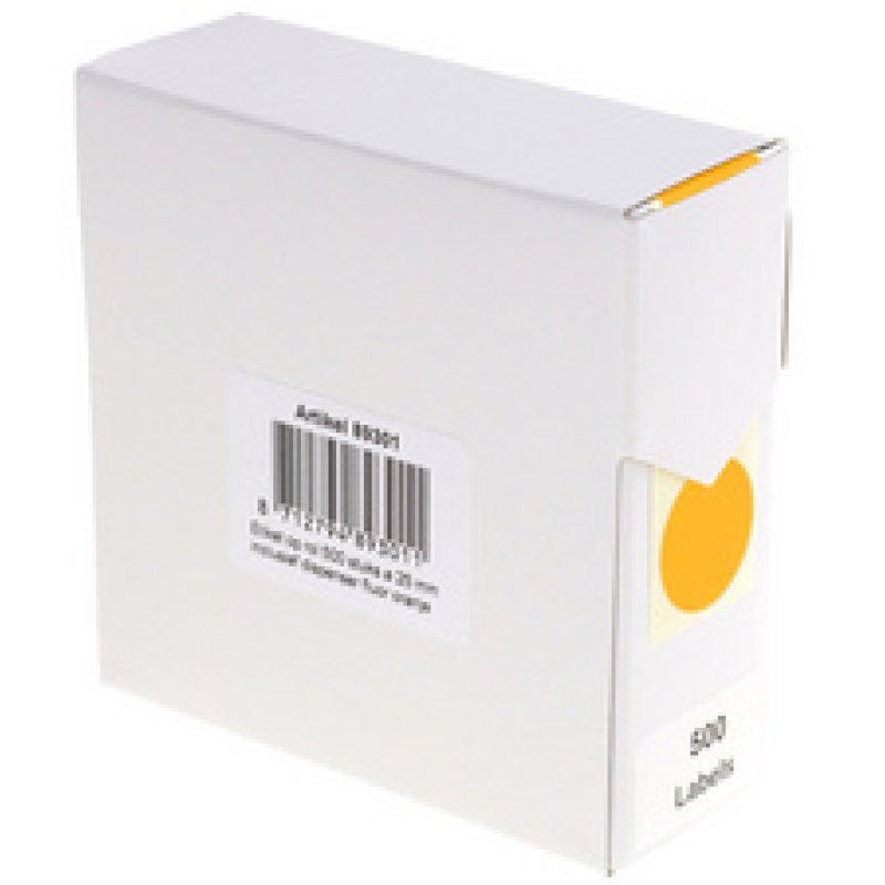 rillprint Pastille de couleur, diamètre: 35 mm, orange fluo