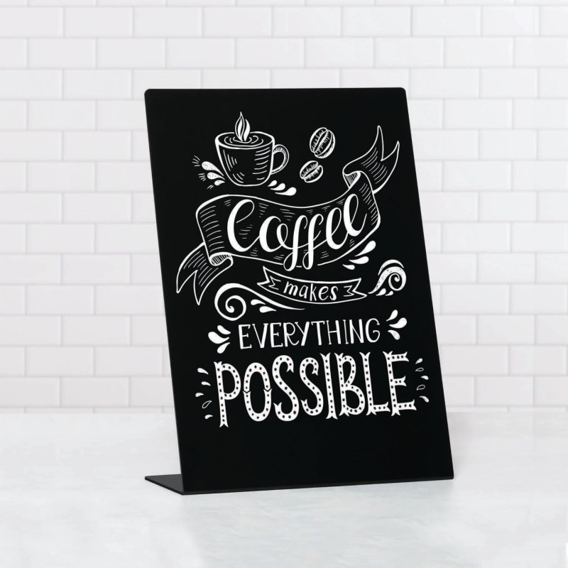 EUROPEL Ardoise de table L-Standard, A4, noir