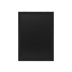 EUROPEL Ardoise avec cadre en bois, 600 x 840 mm, noir