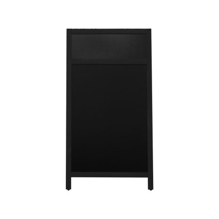 Europel Chalk A board with header 660x1280 mm black