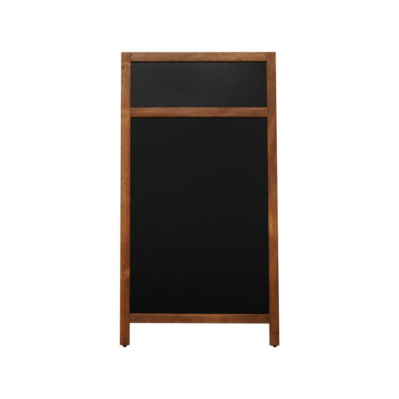 Europel 356243 tableau à craie et accessoires Noir, Bois Panneaux MDF, Bois de pin