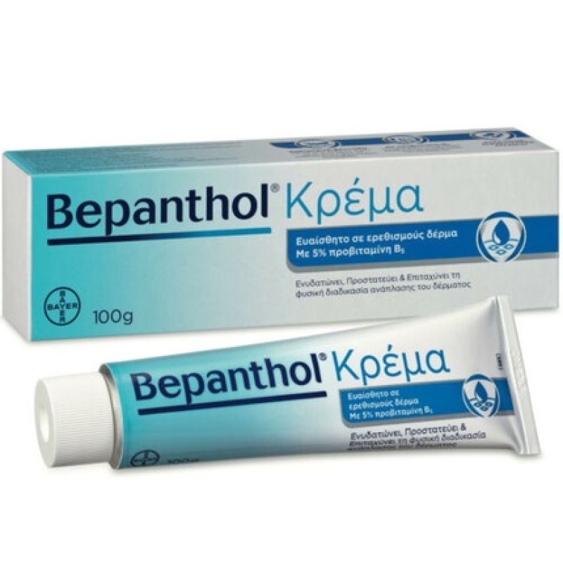 Bepanthol Cream Dry Sensitive Skin Prone to Irritations with Provitamin B5 100ml