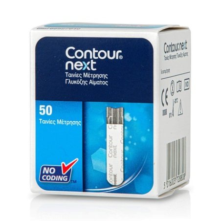 Contour Next 50 Blood Glucose Test Strips - Pack of 50