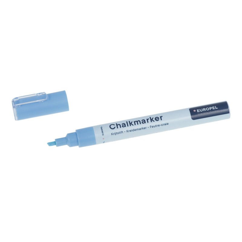 Europel Chalk marker 1-3 mm assorted colours PVC BOX 8 pcs