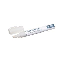 Europel Chalk marker 1-6mm white PVC BOX 8 pcs