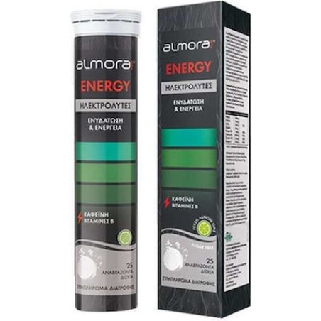 Almora Plus Energy Dietary Supplement For Hydration Energy With Lemon Flavor - 25 Effervescent Tablets