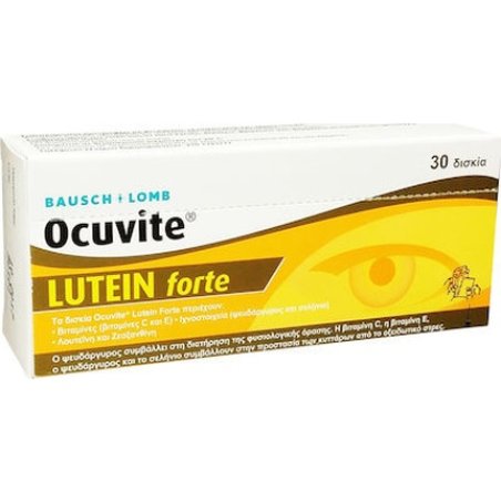 Bausch & Lomb Ocuvite Lutein Forte - Dietary Supplement For Eye Health, 30 Tablets