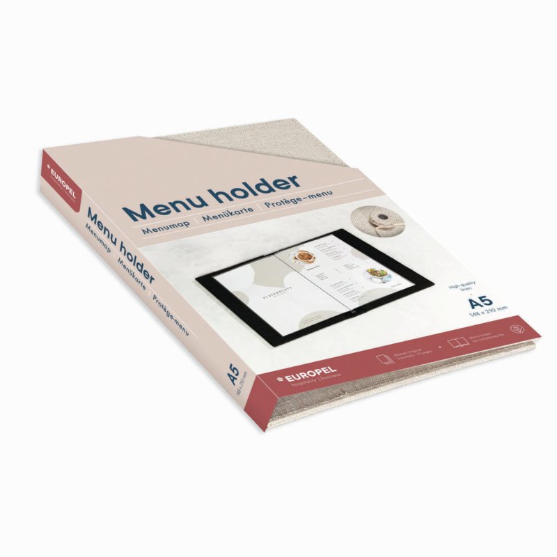 EUROPEL Protège-menu LIN, A5, beige