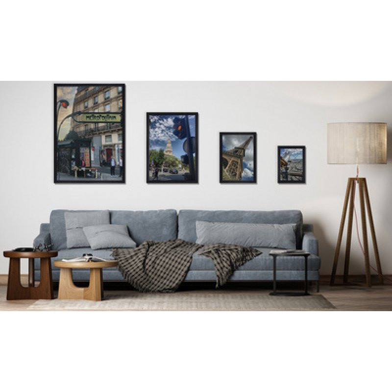 EUROPEL Cadre porte-affiche premium , A1, noir