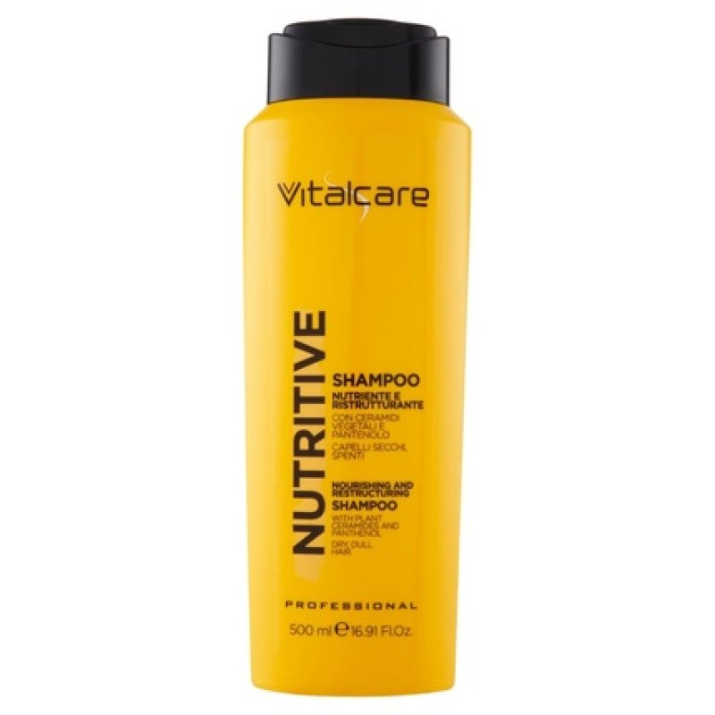 Vitalcare Nutritive Regenerating Shampoo for Dry and Shiny Hair with Plant Ceramides and Panthenol 500ml