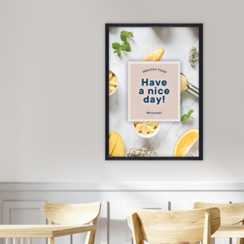 EUROPEL Cadre porte-affiche premium , A4, noir