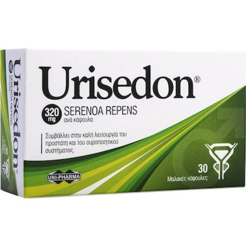 Uni-Pharma Urisedon 320mg For The Good Function Of The Urinary System - 30 Capsules
