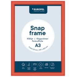 EUROPEL Cadre porte-affiche premium, A3, 25 mm, noir