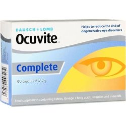Bausch & Lomb Ocuvite Complete Dietary Supplement For Good Health And Protection Of The Eyes - 60 Capsules
