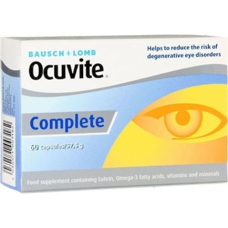 Bausch & Lomb Ocuvite Complete Dietary Supplement For Good Health And Protection Of The Eyes - 60 Capsules