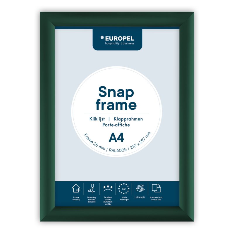 Europel 355083 Cadre de mur 241 x 328 mm Rectangle Vert Aluminium