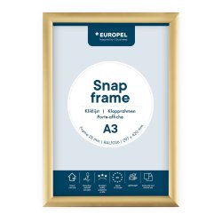 EUROPEL Cadre porte-affiche premium, A3, 25 mm, doré