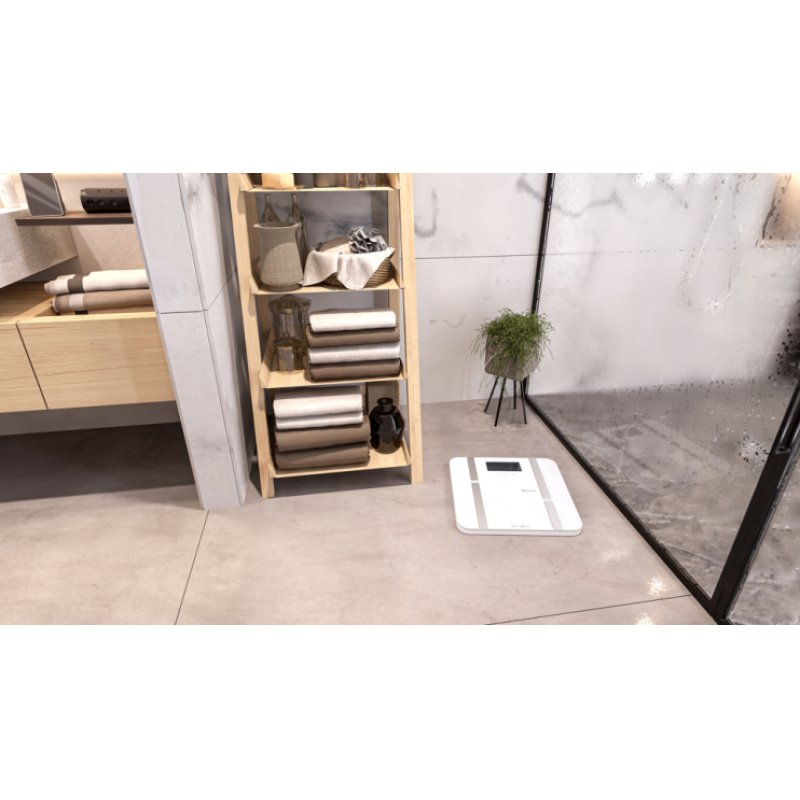 Terraillon X-Line Connect Square White Electronic personal scale