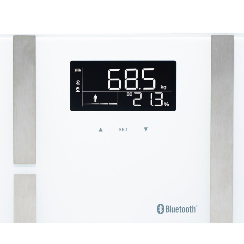 Terraillon X-Line Connect Square White Electronic personal scale