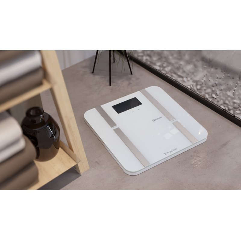 Terraillon X-Line Connect Square White Electronic personal scale